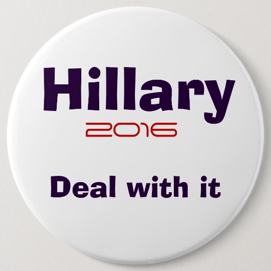 Hillary R Clinton 2016 Ronde Button 6,0 Cm (Voorkant)