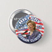 Hillary Rodham Clinton 2016 Ronde Button 5,7 Cm (Voorkant /achterkant)