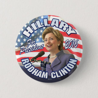 Hillary Rodham Clinton 2016 Ronde Button 5,7 Cm