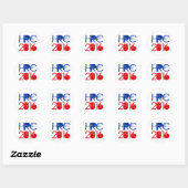 Hillary Rodham Clinton 2016 Ronde Sticker (Vel)