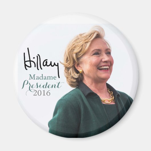 Hillary Rodham Clinton Madame President magneet (Voorkant)