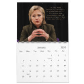 Hillary Rodham Clinton Wereldwijde positie van vro Kalender (Jan 2026)