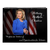 Hillary Rodham Clinton Wereldwijde positie van vro Kalender (Hoes)