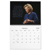Hillary Rodham Clinton Wereldwijde positie van vro Kalender (Feb 2026)