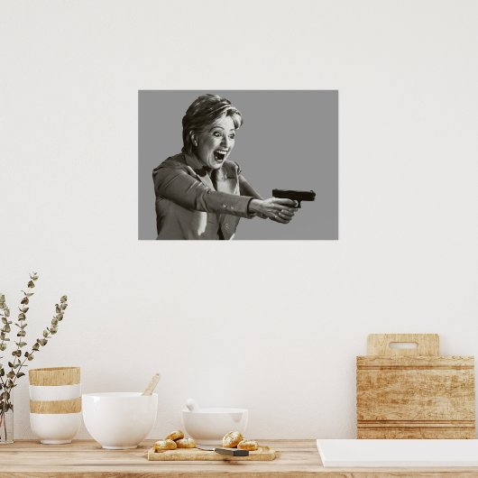Hillary Shooter Poster (Keuken)