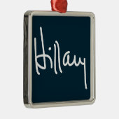Hillary Signature Metalen Ornament (Rechts)