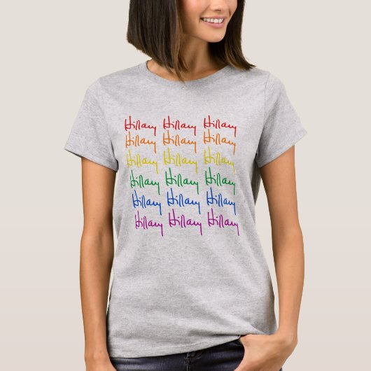 Hillary Signature Pride - Rainbow Colors - LGBT -. T-shirt (Voorkant)