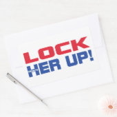 HILLARY SLUIT HAAR OP RECHTHOEKIGE STICKER (Envelop)