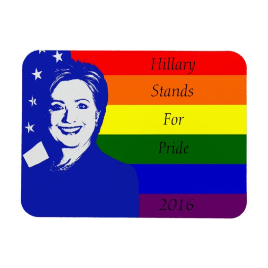 Hillary staat voor Pride Magneet (Horizontaal)