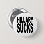Hillary Sucks Ronde Button 5,7 Cm (Voorkant /achterkant)