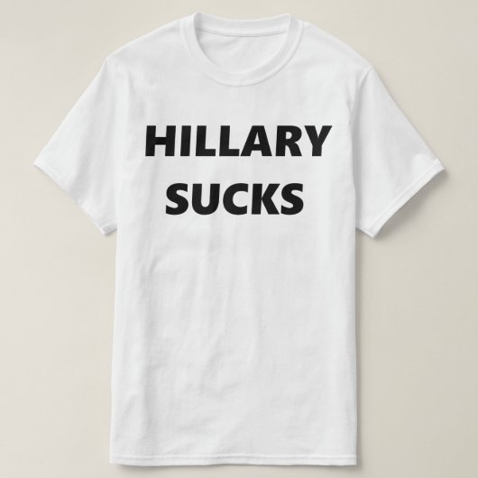 Hillary Sucks T-shirt (Design voorkant)