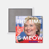 Hillary Time is een magnet (Voorkant / Achterkant)