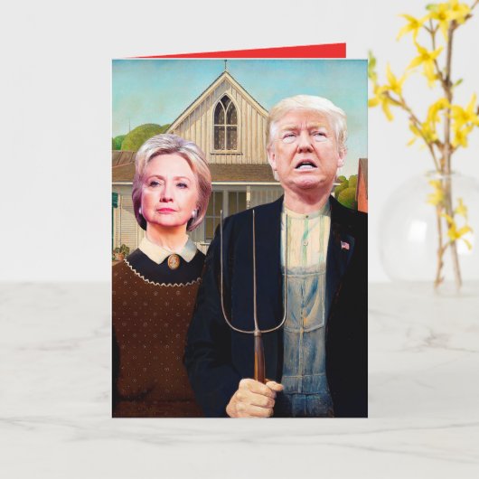Hillary & Trump politiek correcte Kaart (Gele Bloem)