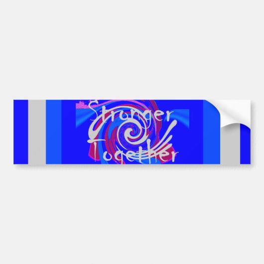 Hillary USA President Stronger Together spirit Bumpersticker (Voorkant)