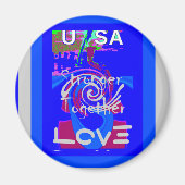 Hillary USA President Stronger Together spirit Magneet (Voorkant)