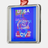 Hillary USA President Stronger Together spirit Metalen Ornament (Links)