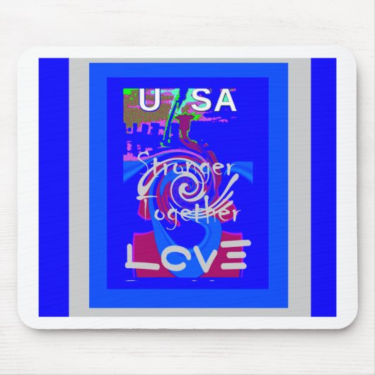 Hillary USA President Stronger Together spirit Muismat (Voorkant)