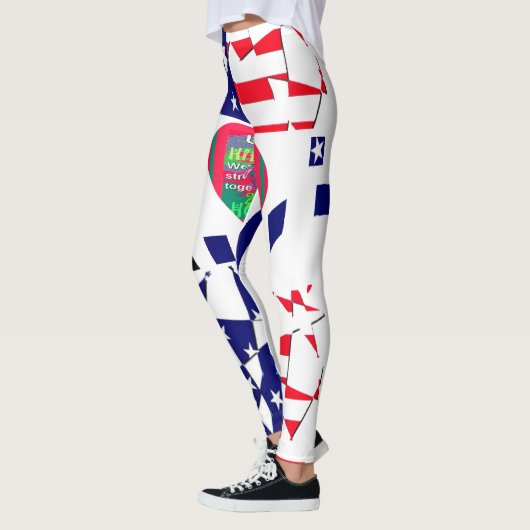 Hillary USA voor President zijn we samen sterker Leggings (Links)