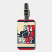 Hillary USA, we zijn sterker samen Bagagelabel (Voorkant verticaal)