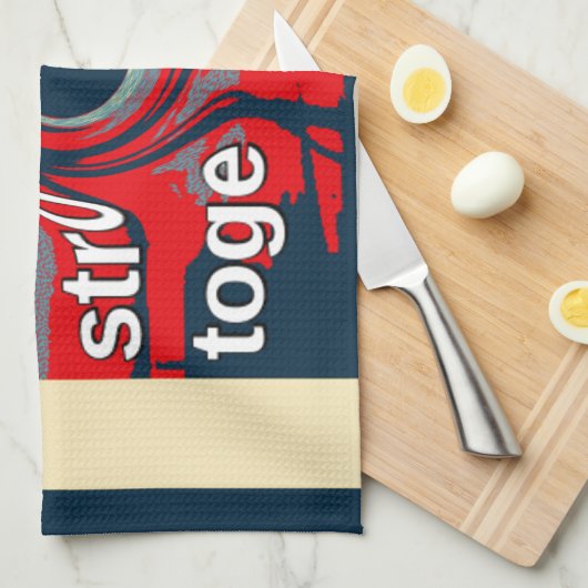 Hillary USA, we zijn sterker samen Theedoek (Quarter Fold)