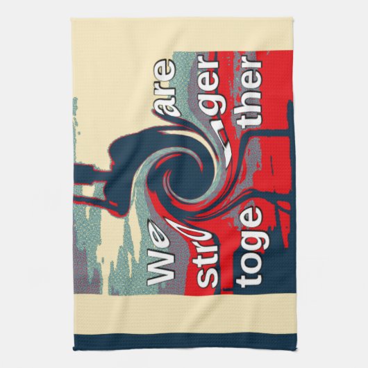 Hillary USA, we zijn sterker samen Theedoek (Verticaal)