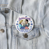 Hillary versus Obama Button  (In situ)