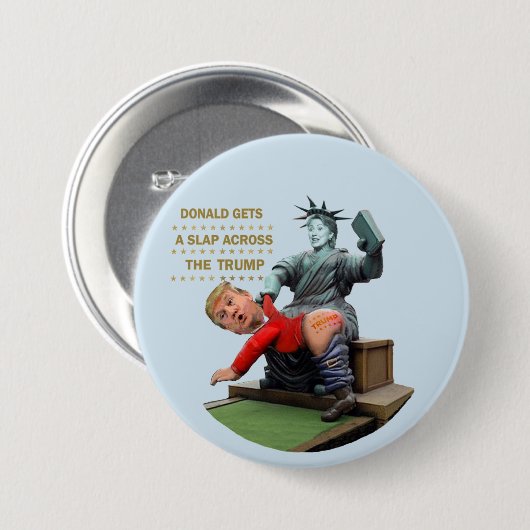 Hillary versus Trump Ronde Button 7,6 Cm (Voorkant /achterkant)