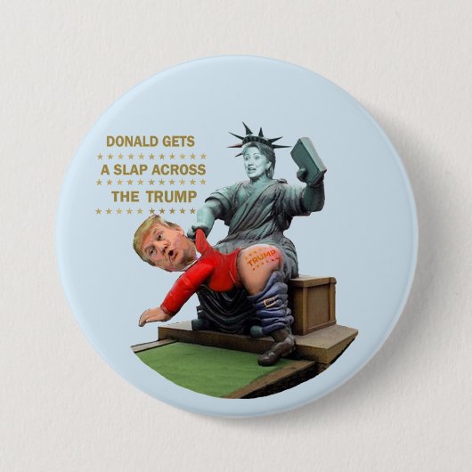 Hillary versus Trump Ronde Button 7,6 Cm (Voorkant)