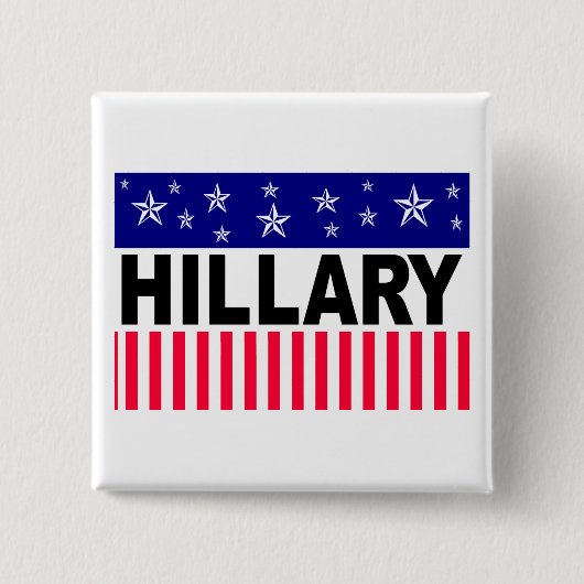 Hillary Vierkante Button 5,1 Cm (Voorkant)