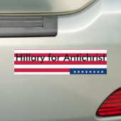 Hillary voor Antichrist Bumpersticker (Op auto)