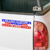 Hillary voor COM(WOMAN)ANDANT Bumpersticker (Op Truck)