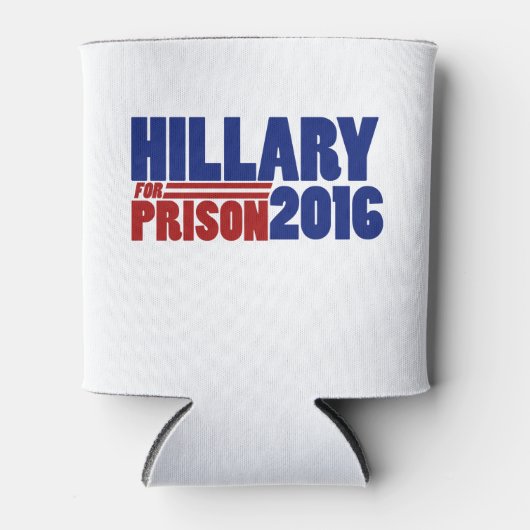 Hillary voor de gevangenis 2016 blikjeskoeler (Voorkant)