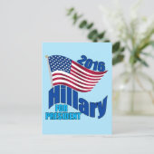 Hillary voor President 2016 Briefkaart (Staand voorkant)