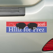 Hillary voor President 2016 Bumpersticker (Op auto)