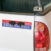 Hillary voor President 2016 Bumpersticker (Op Truck)