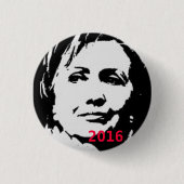 Hillary voor President 2016 Button (Voorkant)
