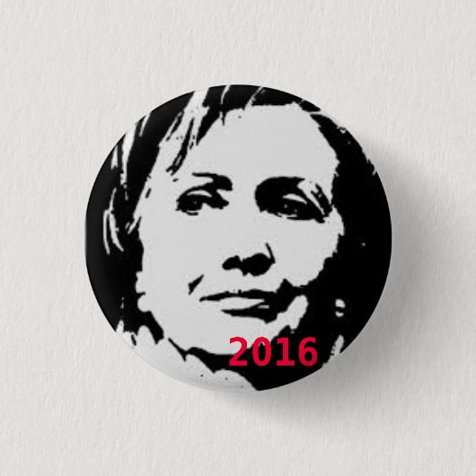 Hillary voor President 2016 Button (Voorkant)