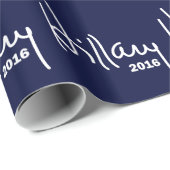 Hillary voor President 2016 Cadeaupapier (Rol Hoek)