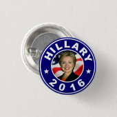 Hillary voor President 2016 Ronde Button 3,2 Cm (Voorkant /achterkant)