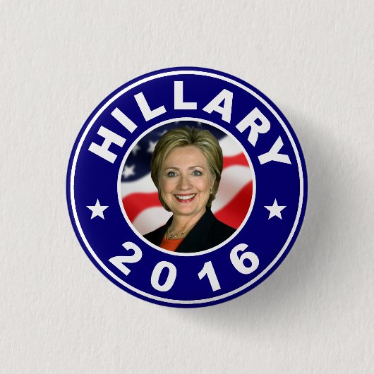 Hillary voor President 2016 Ronde Button 3,2 Cm (Voorkant)