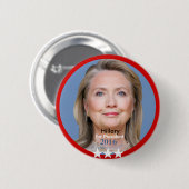HILLARY voor President 2016 Ronde Button 5,7 Cm (Voorkant /achterkant)