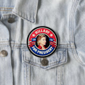 Hillary voor President 2016 Ronde Button 7,6 Cm (In situ)