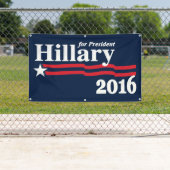 Hillary voor President 2016 Spandoek (Insitu)