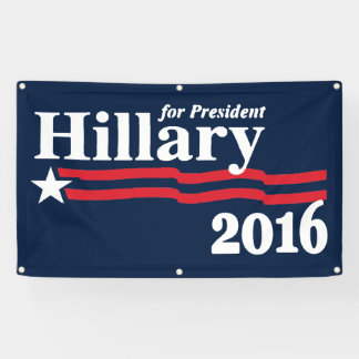 Hillary voor President 2016 Spandoek