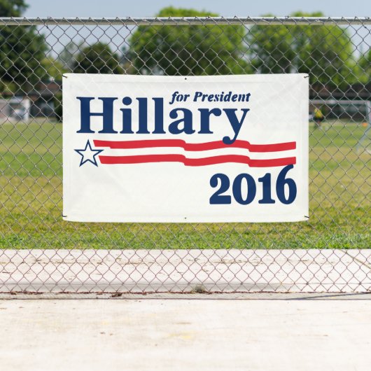 Hillary voor President 2016 Spandoek (Insitu)