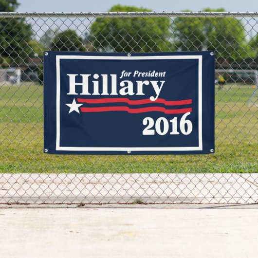 Hillary voor President 2016 Spandoek (Insitu)