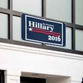 Hillary voor President 2016 Spandoek (Buitenkant Gebouw)