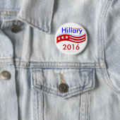 Hillary voor President 3-sterren Vlag 2016 Button (In situ)