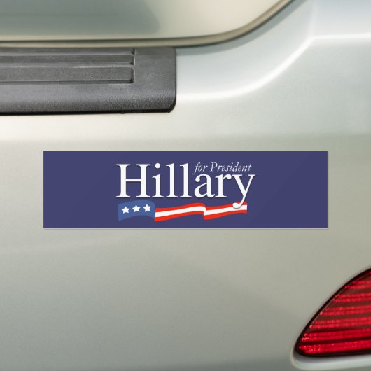 Hillary voor President Bumpersticker (Op auto)