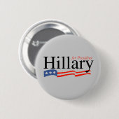 Hillary voor President Button (Voorkant /achterkant)